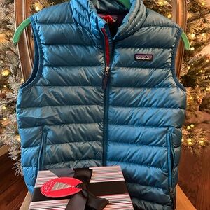Patagonia Teal Puffer Jacket, Kids